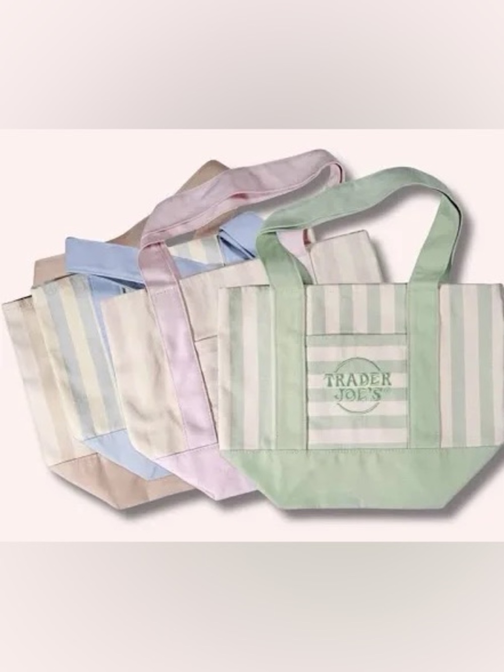 Trader Joe’s mini tote stripped bags